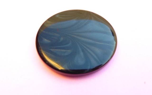 Botón Pastilla de Poliester. Color: Negro