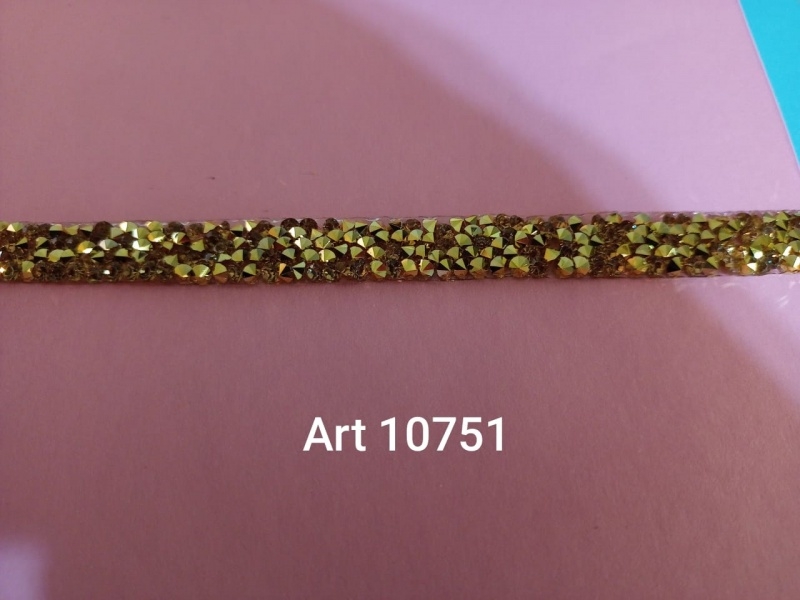 Galon de Strass. Pieza x 9,10 Mts