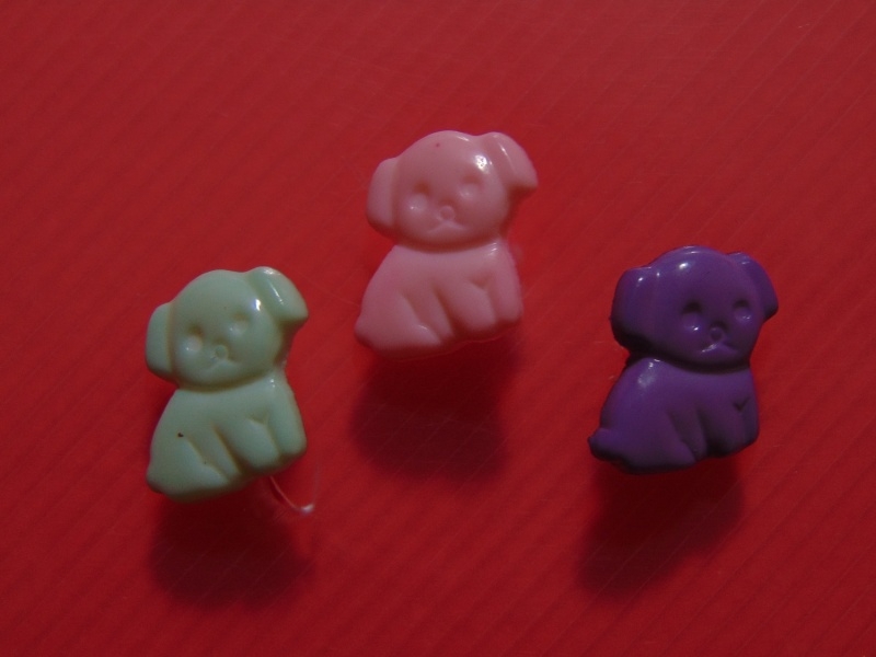 Boton Infantil Simple - Perrito