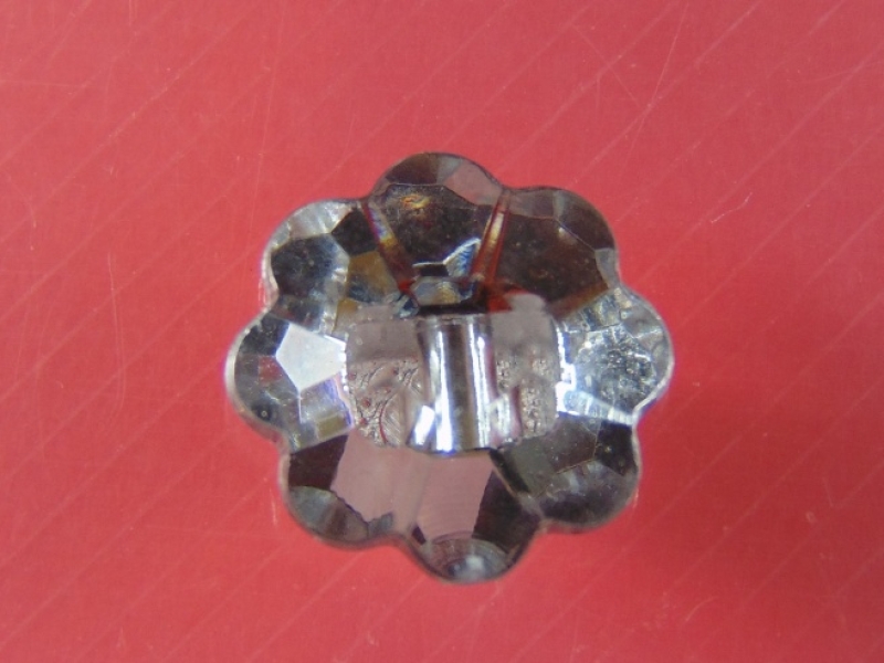 Boton de Acrilico Transparente C/ Agujeros