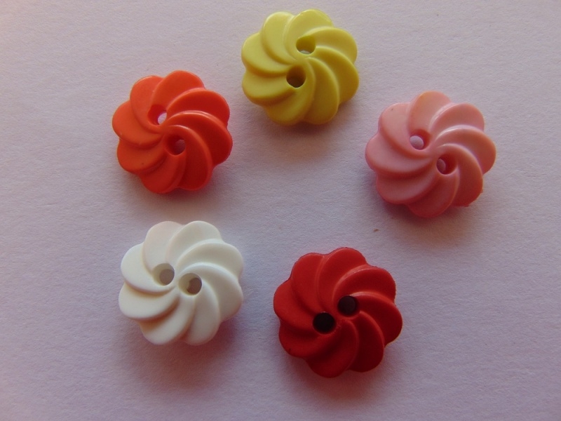 Boton Simple Nylon Flor