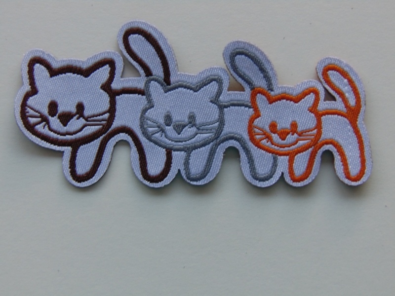 Aplique Termoadhesivo 3 Gatitos
